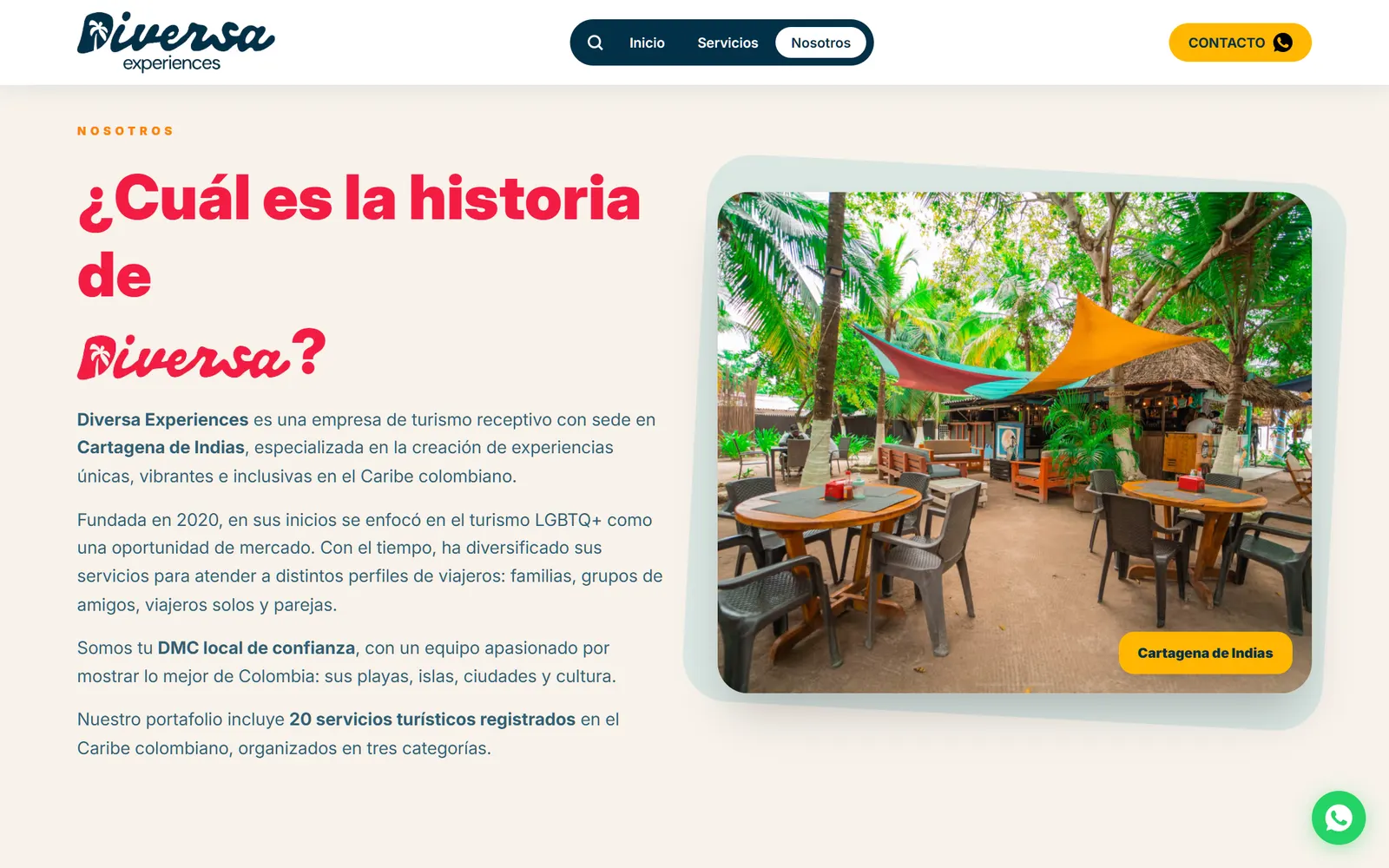 Diversa Experiences: pantalla 4