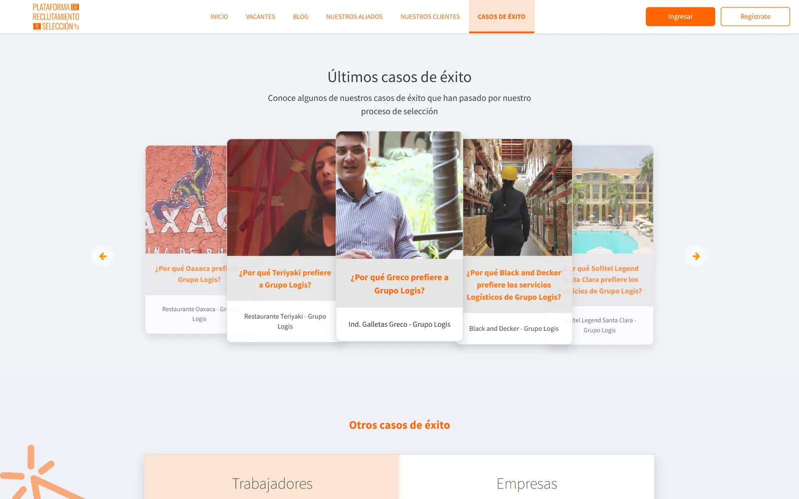 Empleo Grupologis: pantalla 4