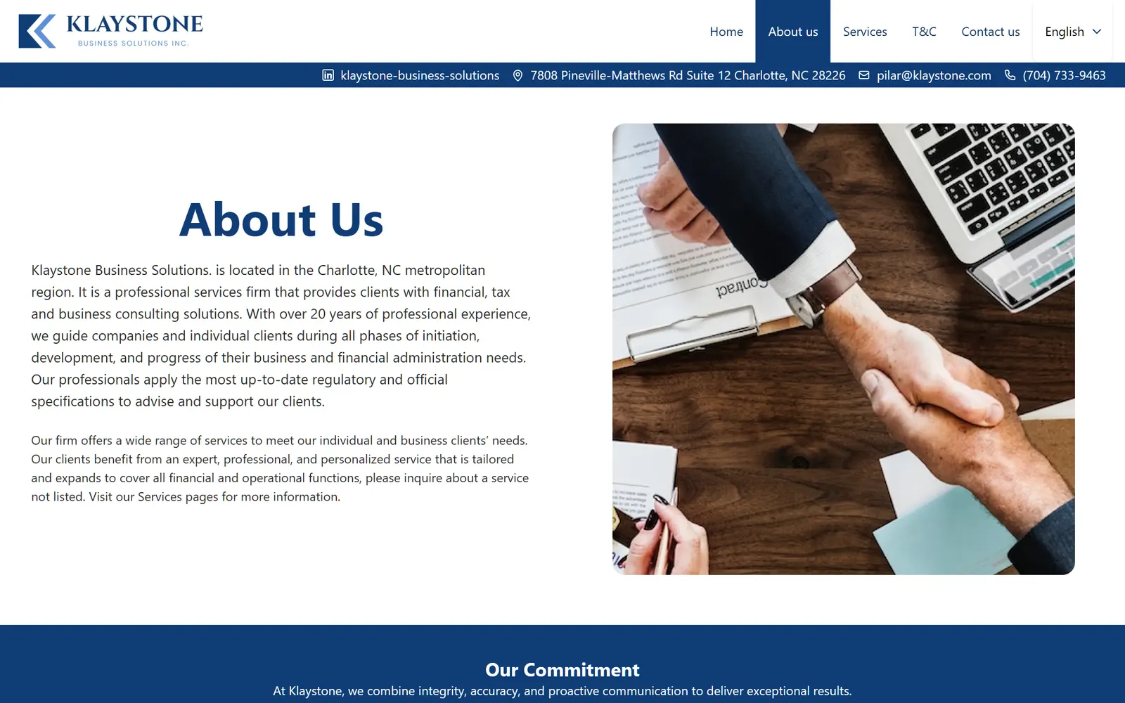 Klaystone Business Solutions: pantalla 2