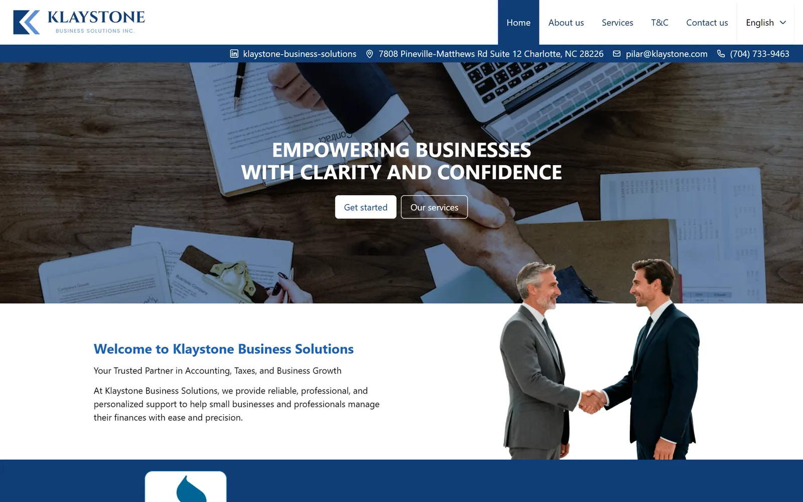 Captura de Klaystone Business Solutions